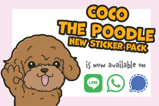Coco's Sticker Spectacular: A Poodle's Multilingual Adventure!