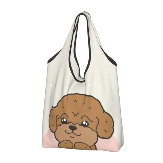 Poodle Foldable Eco Bag | Durable & Waterproof Reusable Bag