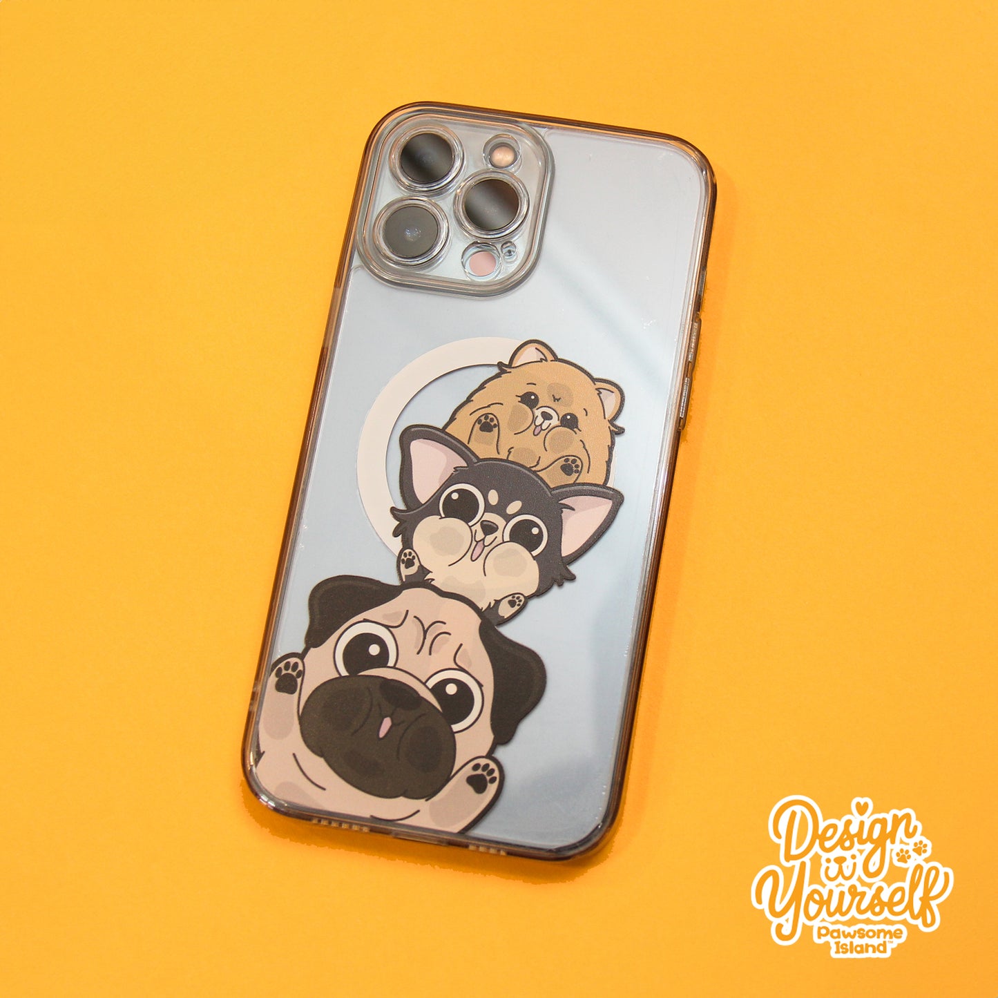 Pawsome Island - DIY Personalized Pet MagSafe iPhone 16 Case | Showcase Your Furry Friend Everywhere!