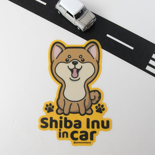Shiba Inu Car Sticker - A Must-Have for Dog Lovers!