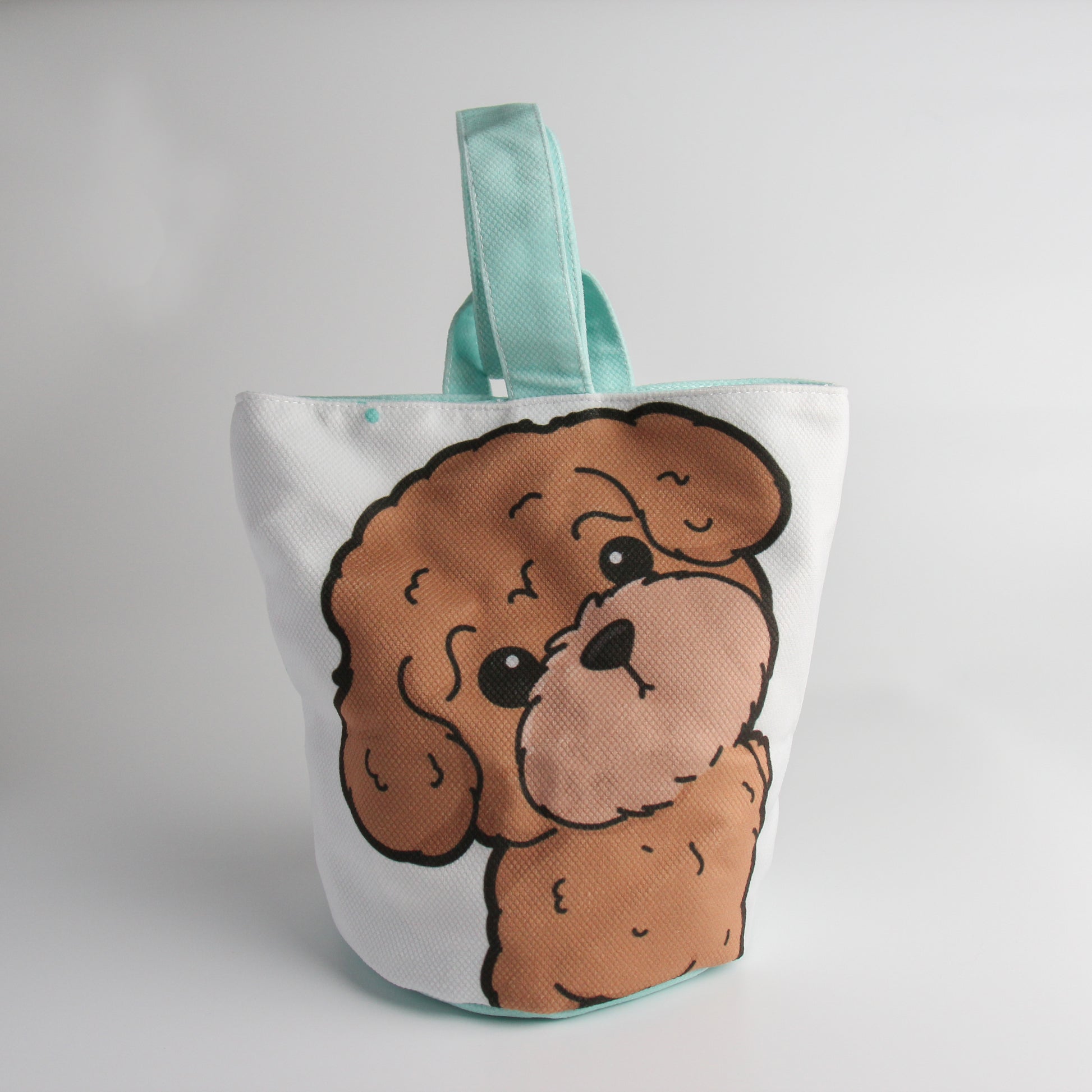 Bucket Handbag with Magnetic Closure - Adorable Dog Breed Designs - Pawsome Island