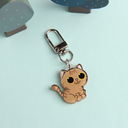 3cm Mini Cats Acrylic Keychain - Cute Cat Breed Collectible