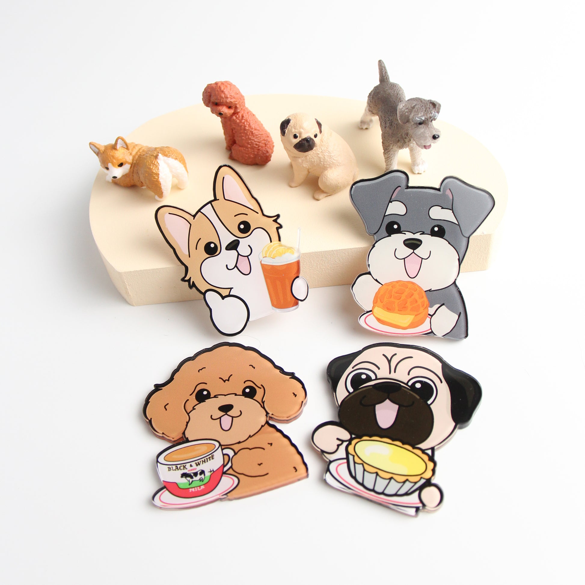 Hong Kong Cha Chaan Teng Delights with Pawsome Pups Acrylic Magnets - Pawsome Island