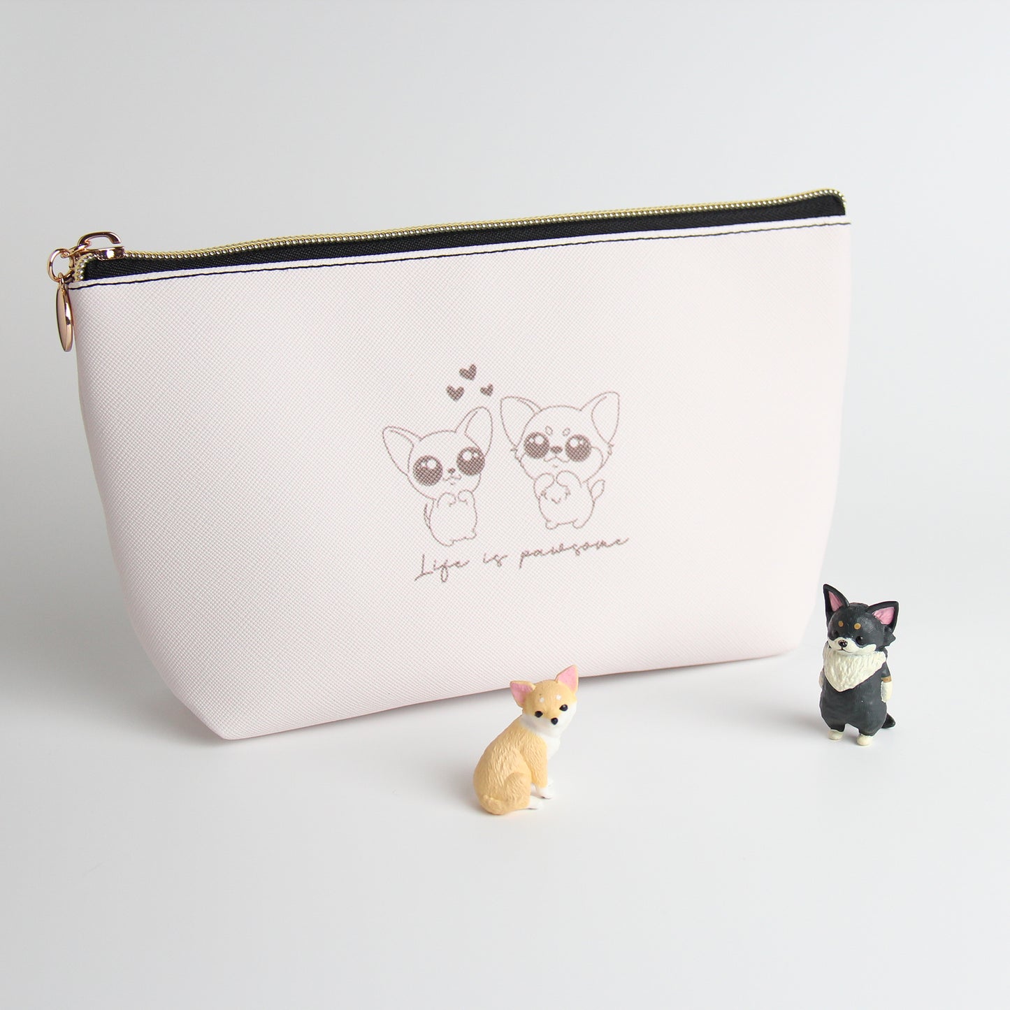 Chihuahua Travel Makeup Pouch – Chic & Functional Cosmetic Organizer