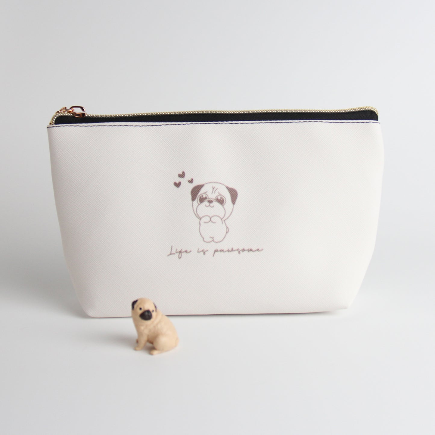 Pug Travel Makeup Pouch – Chic & Functional Cosmetic Organizer